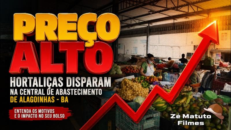 PREÇO DAS HORTALIÇAS DISPARA EM ALAGOINHAS E PREOCUPA CONSUMIDORES E FEIRANTES